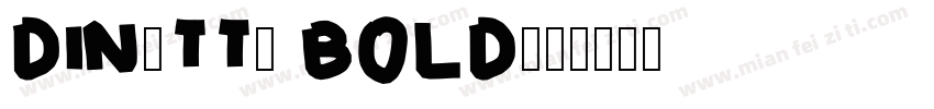 DIN(TT) BOLD字体转换
